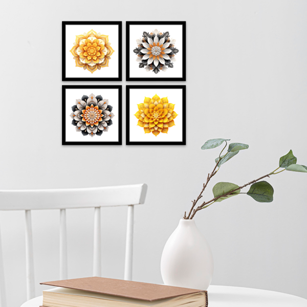 Divine Serenity – 4 Piece Framed Wall Art