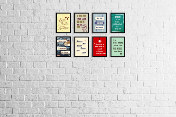 Success is the Sum of Small Efforts – Motivational Quote Framed Wall Art - Image 3